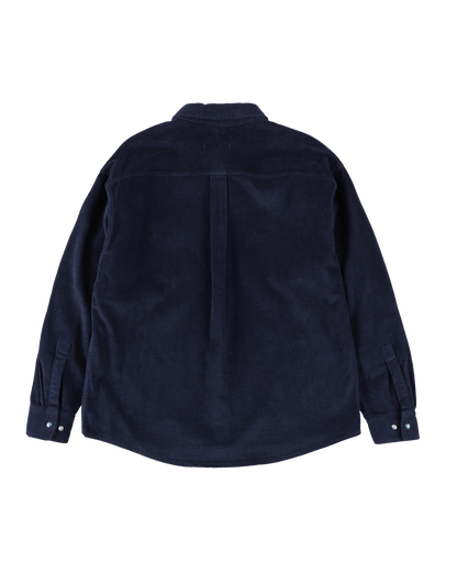 CORDUROY STONE SNAP SHIRT JACKET NAVY