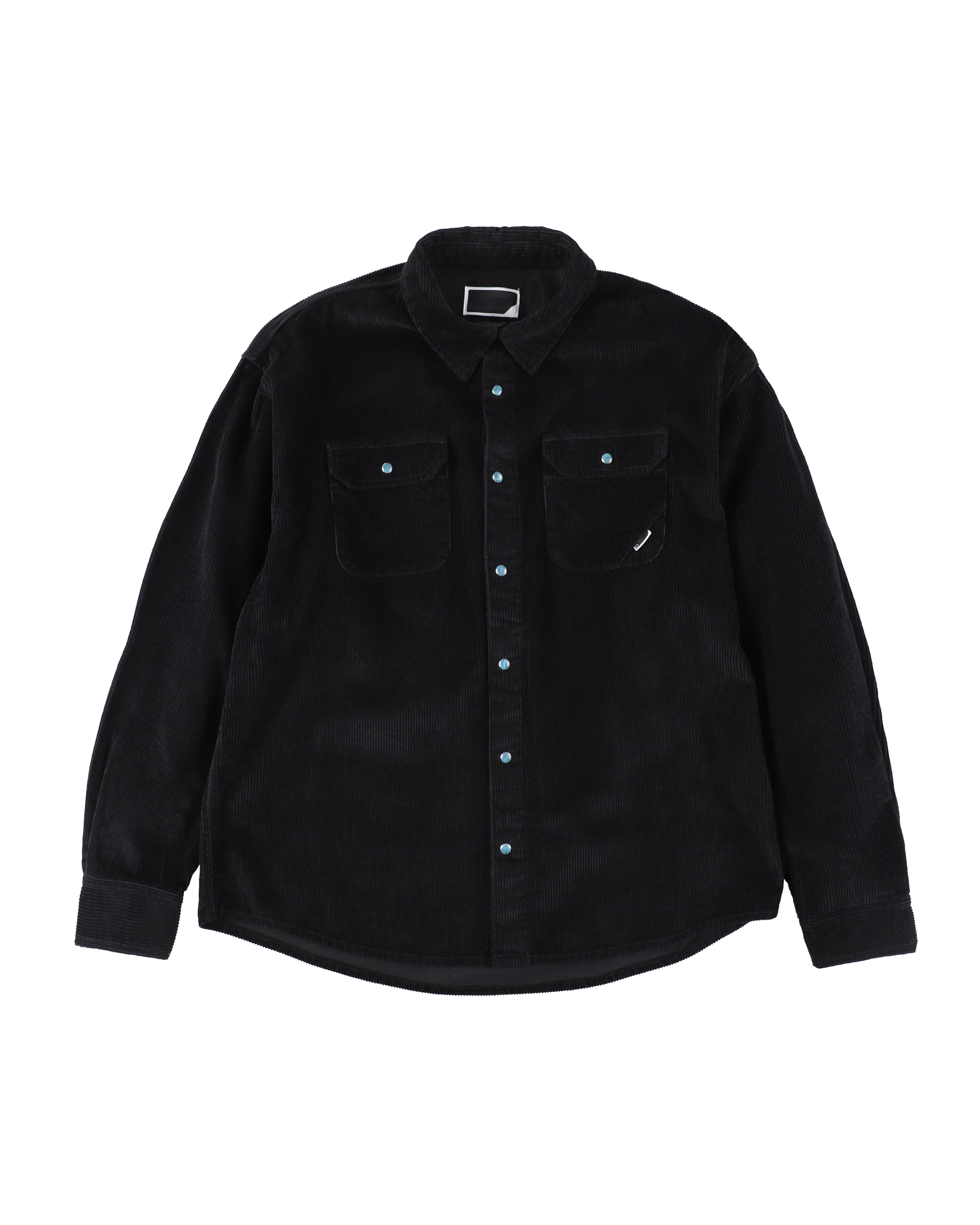 @*割様 Stone  Corduroy Shirt Jacket CORDUROY STONE SNAP SHIRT JACKET BLACK – PHINGERIN