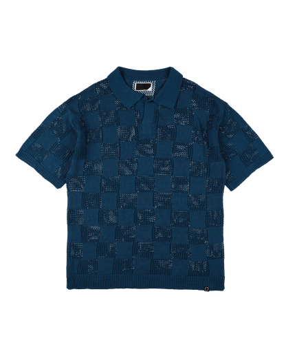 CHECKER WEB SKIPPER POLO NAVY