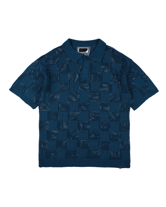 CHECKER WEB SKIPPER POLO NAVY
