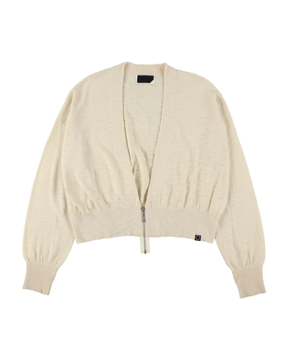 SLAB GAUZE KNIT BOLERO OFF WHITE
