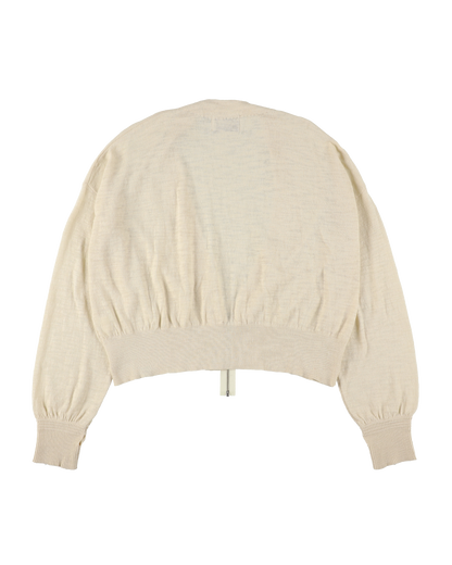 SLAB GAUZE KNIT BOLERO OFF WHITE