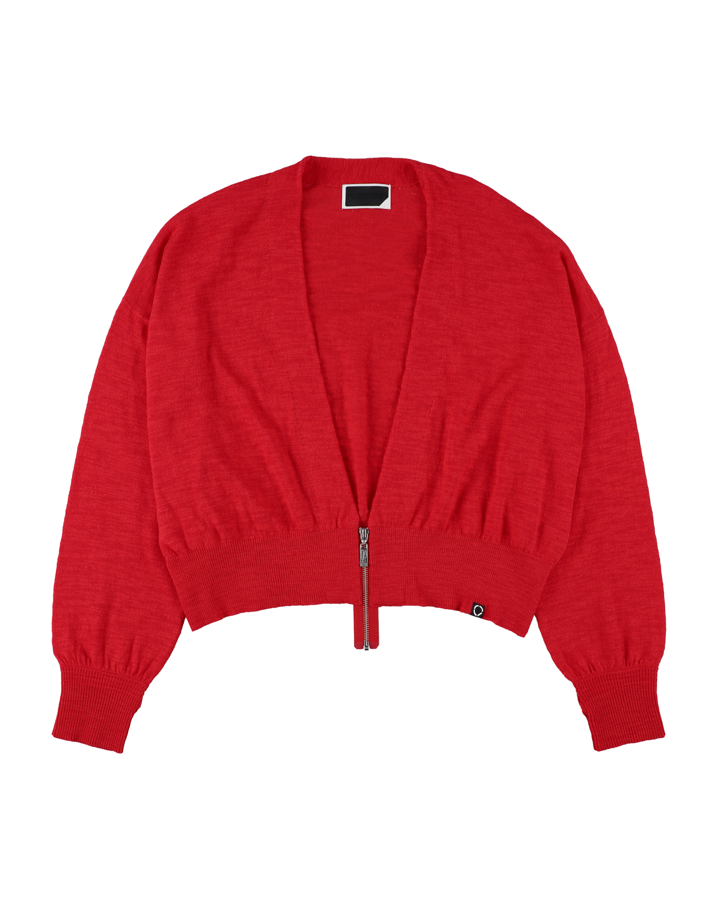 SLAB GAUZE KNIT BOLERO RED