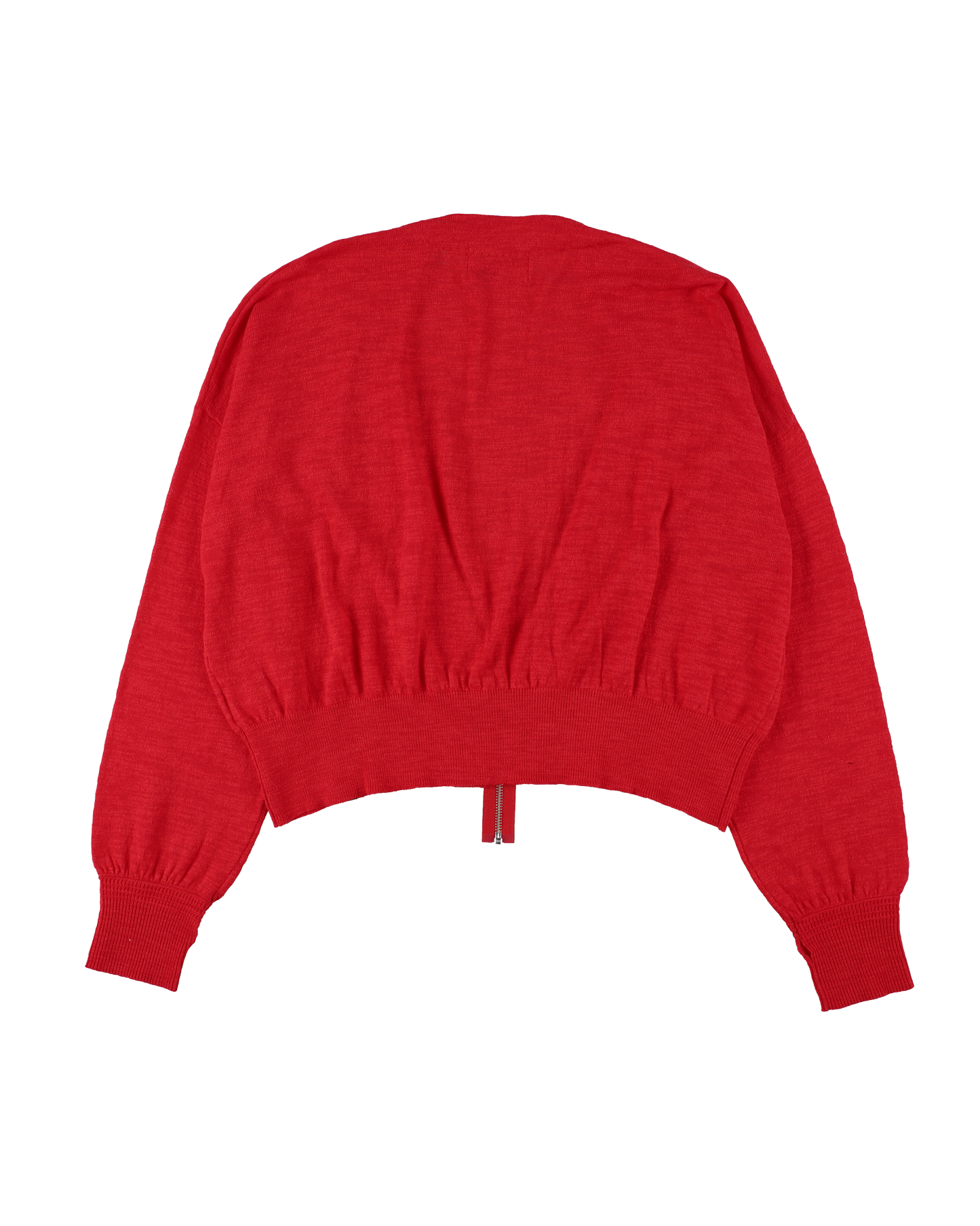 SLAB GAUZE KNIT BOLERO RED