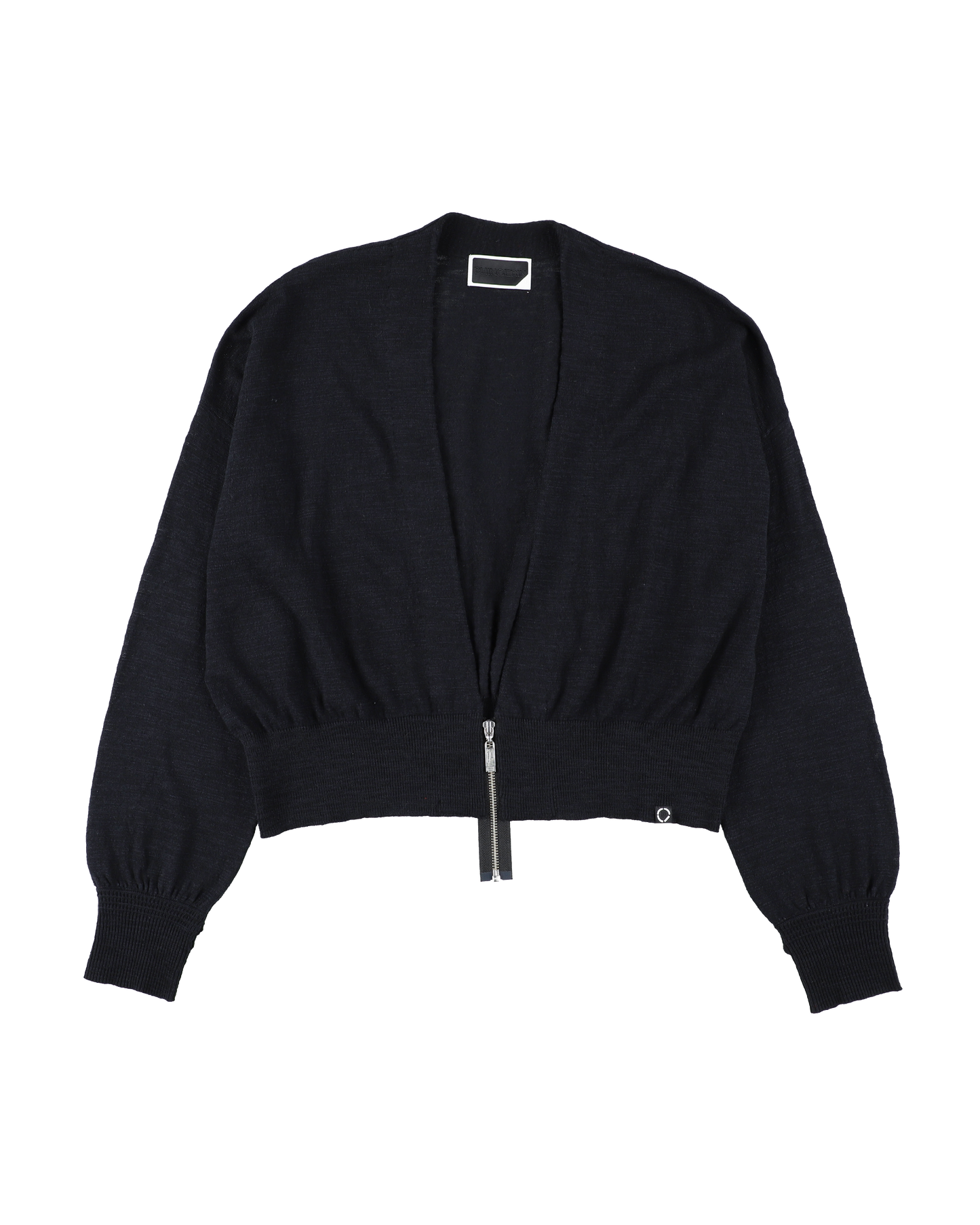 SLAB GAUZE KNIT BOLERO BLACK