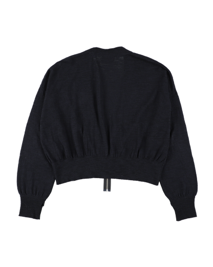 SLAB GAUZE KNIT BOLERO BLACK