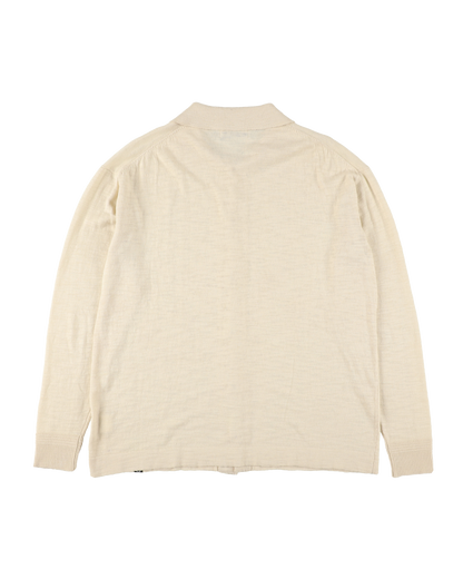 SLAB GAUZE KNIT SHIRT OFF WHITE