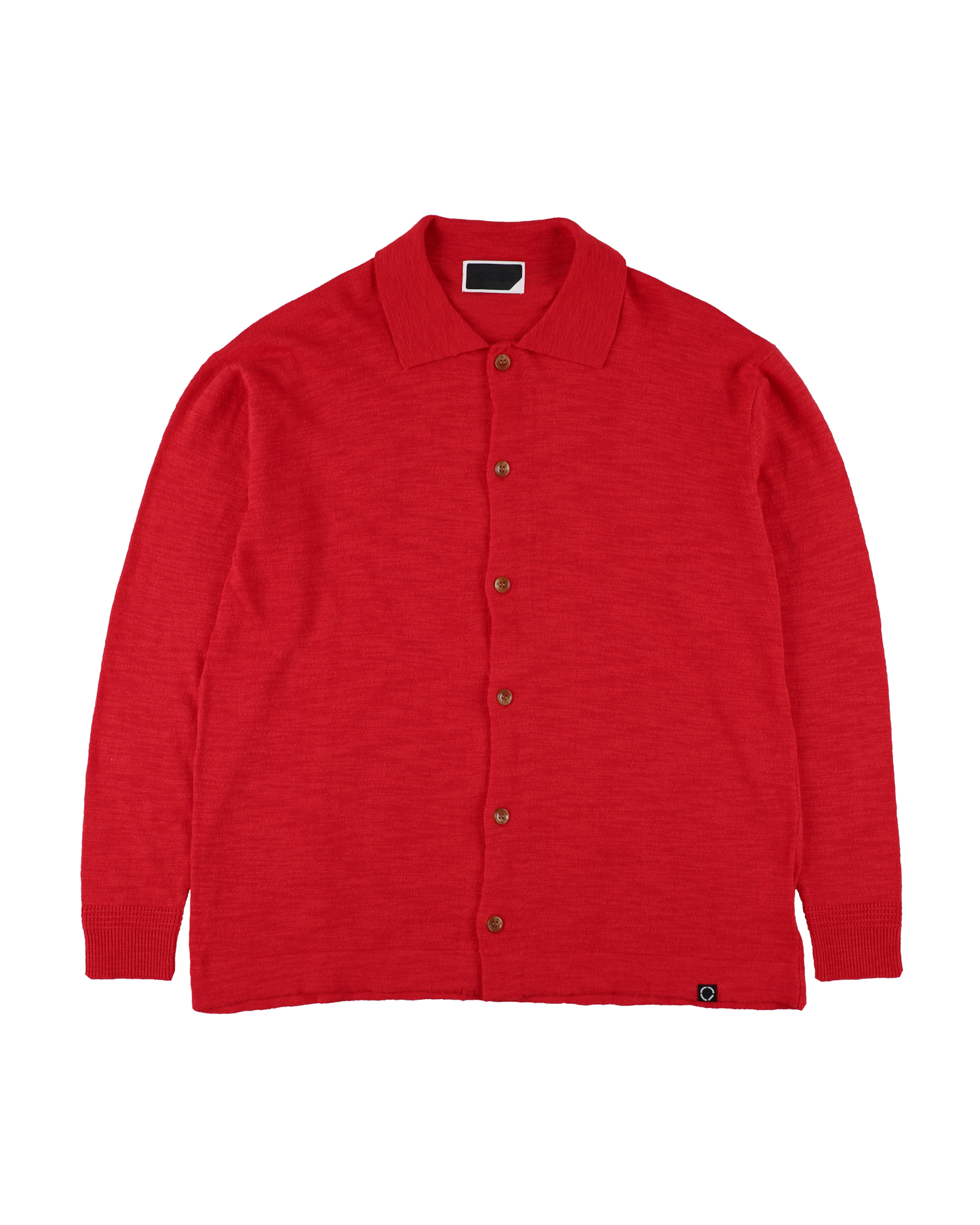 SLAB GAUZE KNIT SHIRT RED