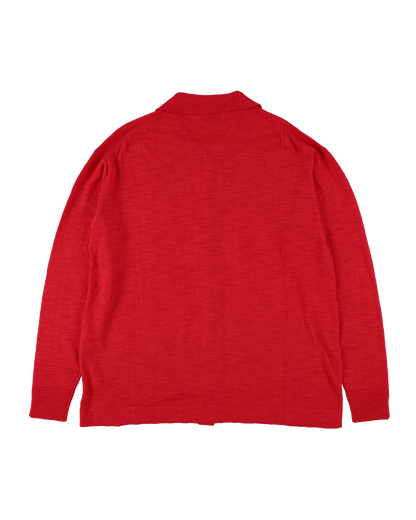 SLAB GAUZE KNIT SHIRT RED