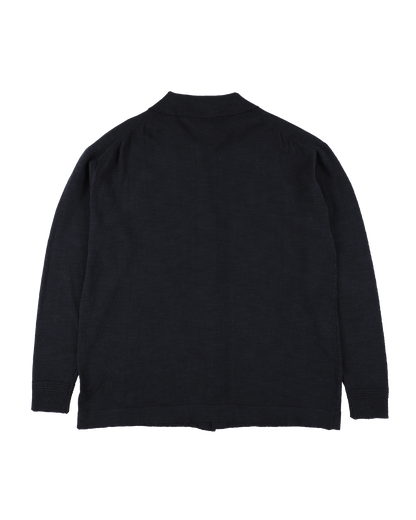 SLAB GAUZE KNIT SHIRT BLACK