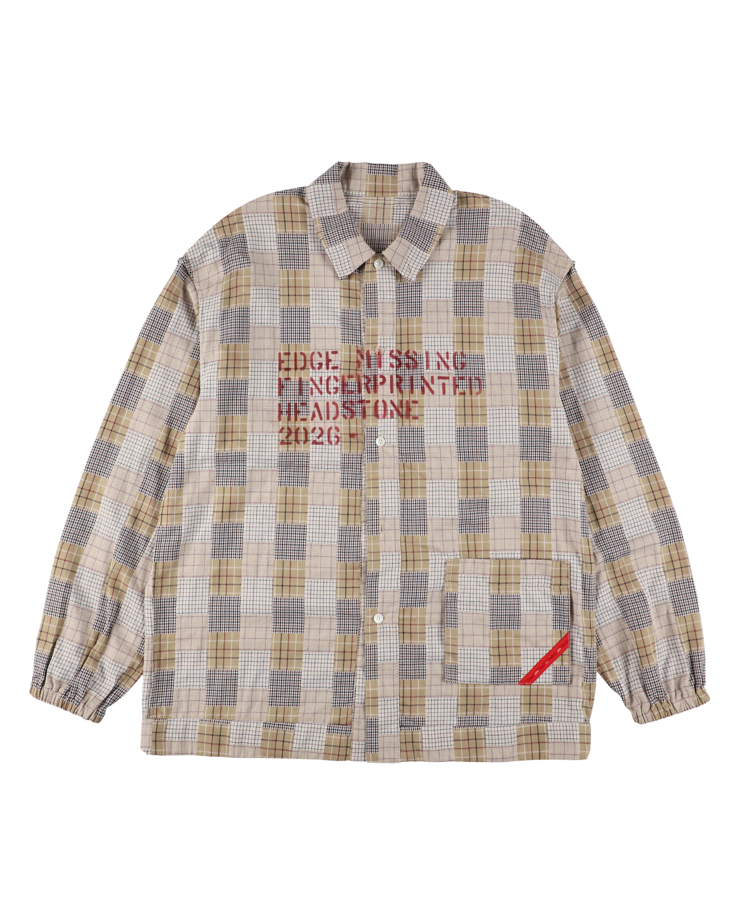 HAND-STENCILED NIGHTSHIRT BEIGE