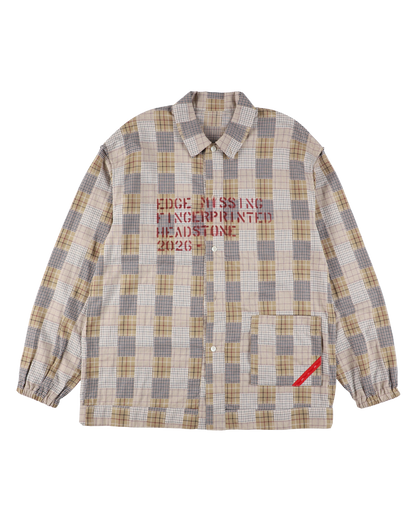 HAND-STENCILED NIGHTSHIRT BEIGE