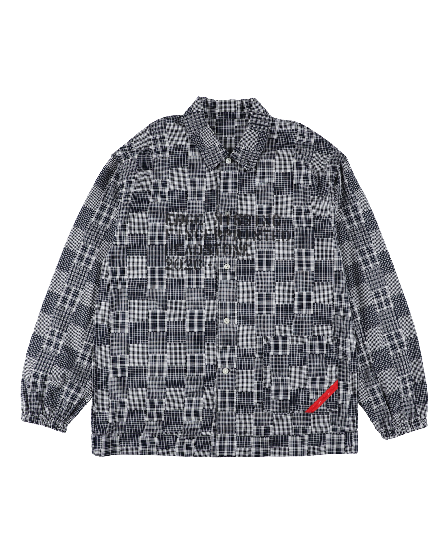 HAND-STENCILED NIGHTSHIRT BLACK