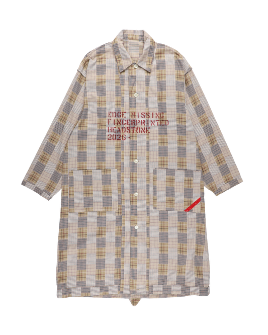 HAND-STENCILED SLEEPER BEIGE