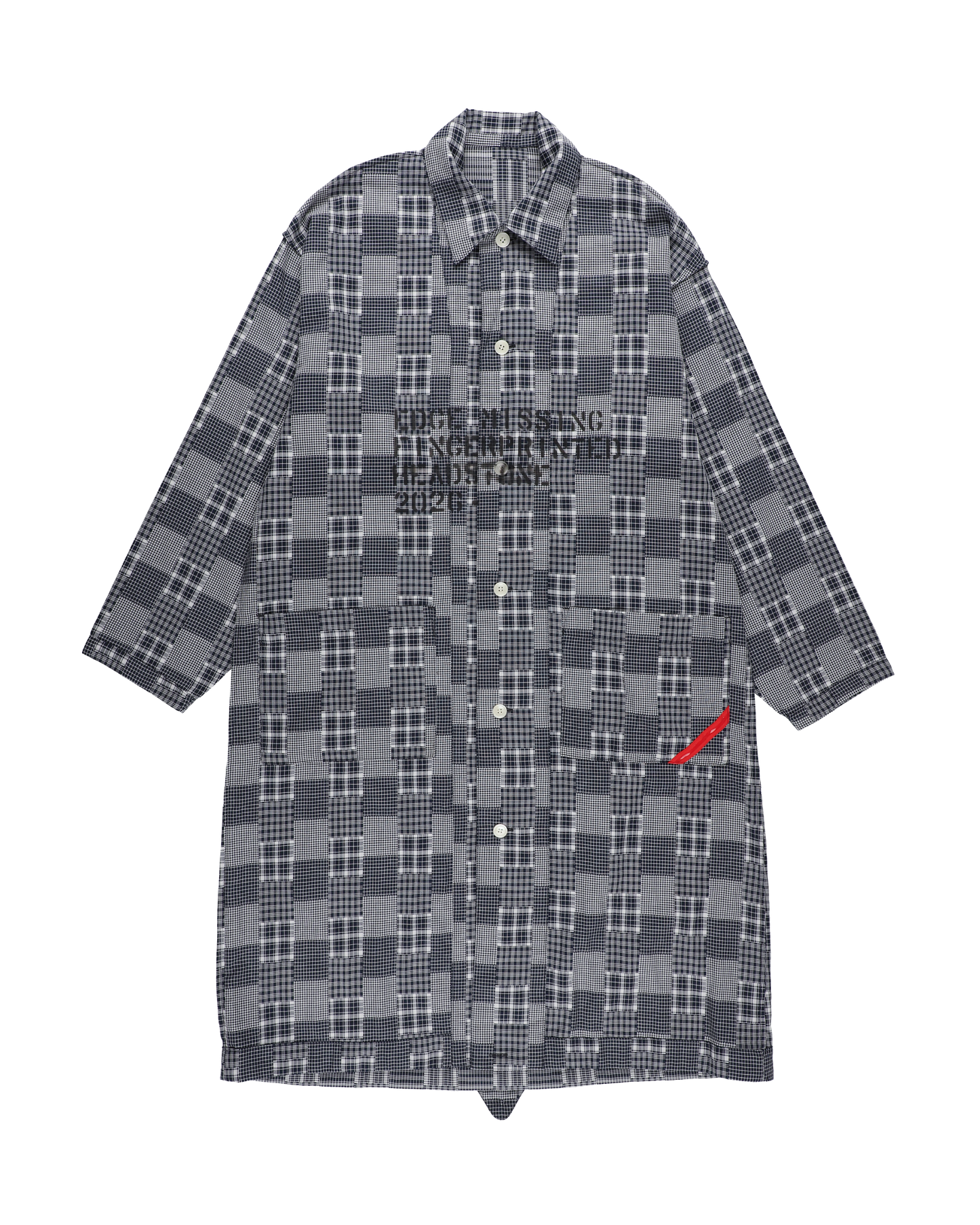 HAND-STENCILED SLEEPER BLACK