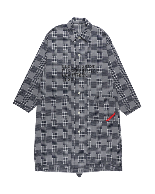 HAND-STENCILED SLEEPER BLACK