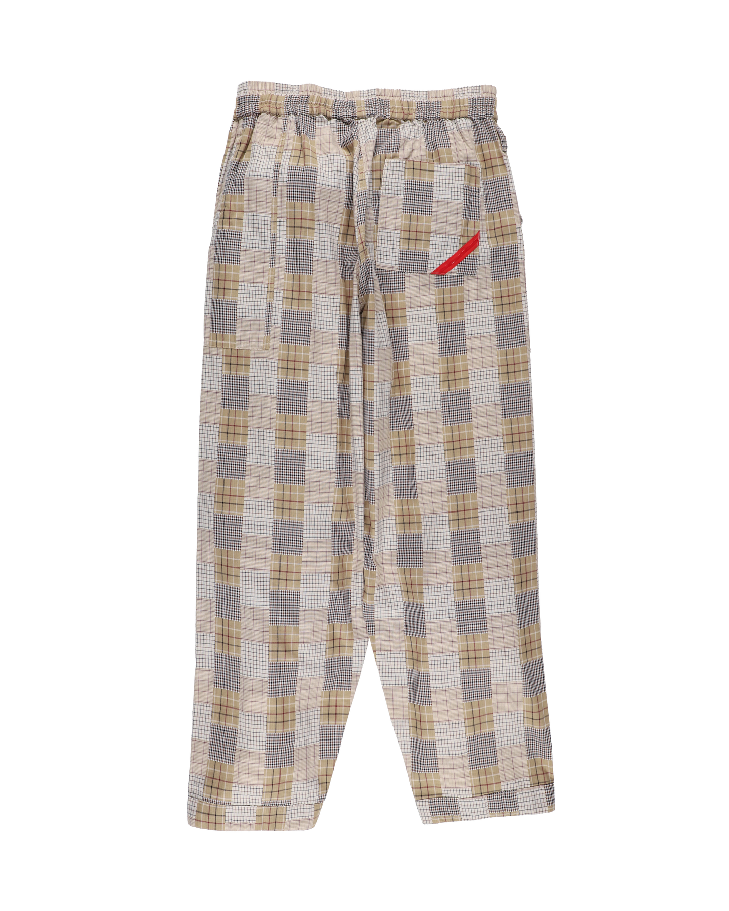HAND-STENCILED NIGHT PANTS BEIGE