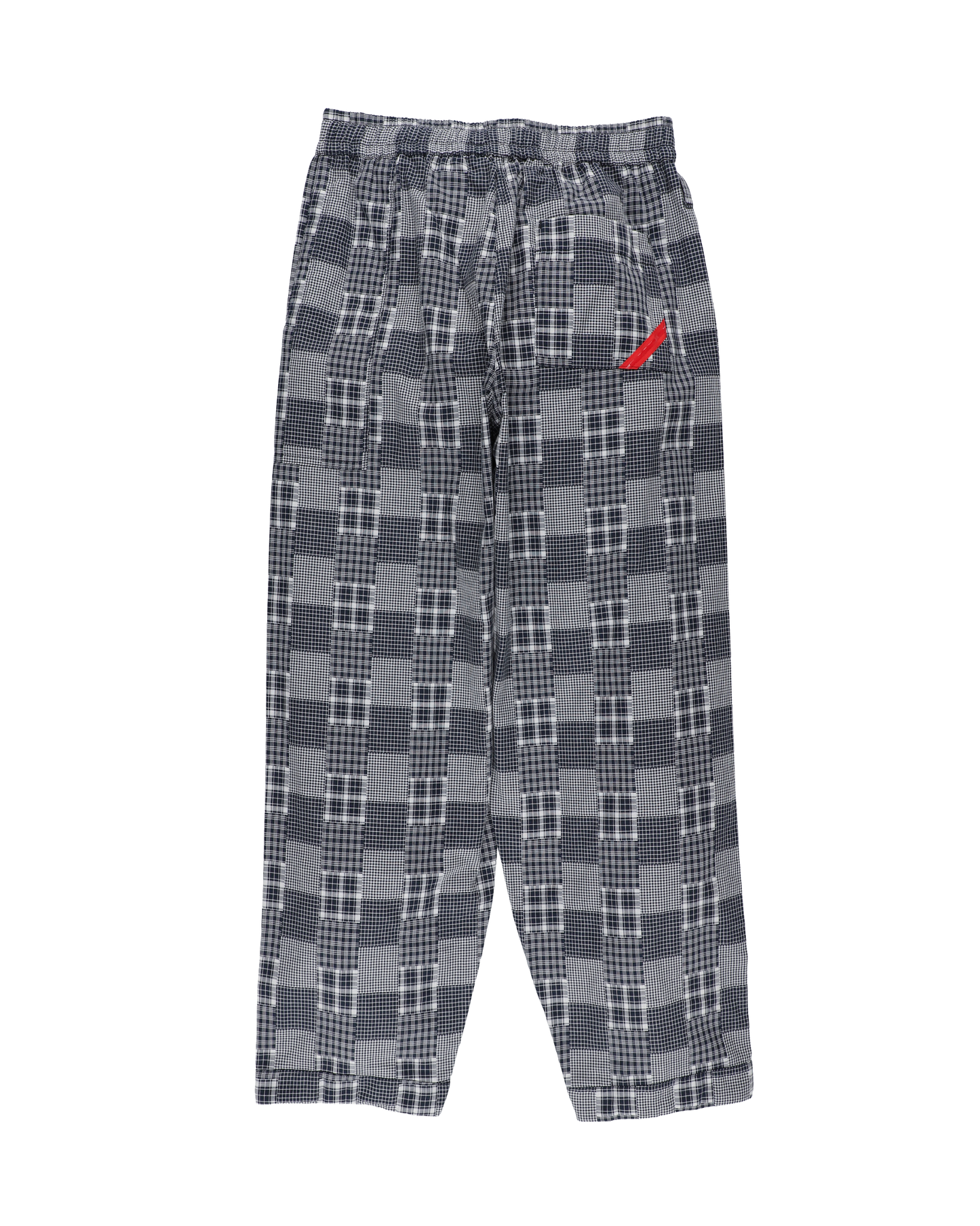 HAND-STENCILED NIGHT PANTS BLACK