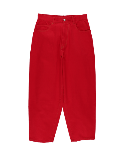 6 POCKET JEANS COLOR RED