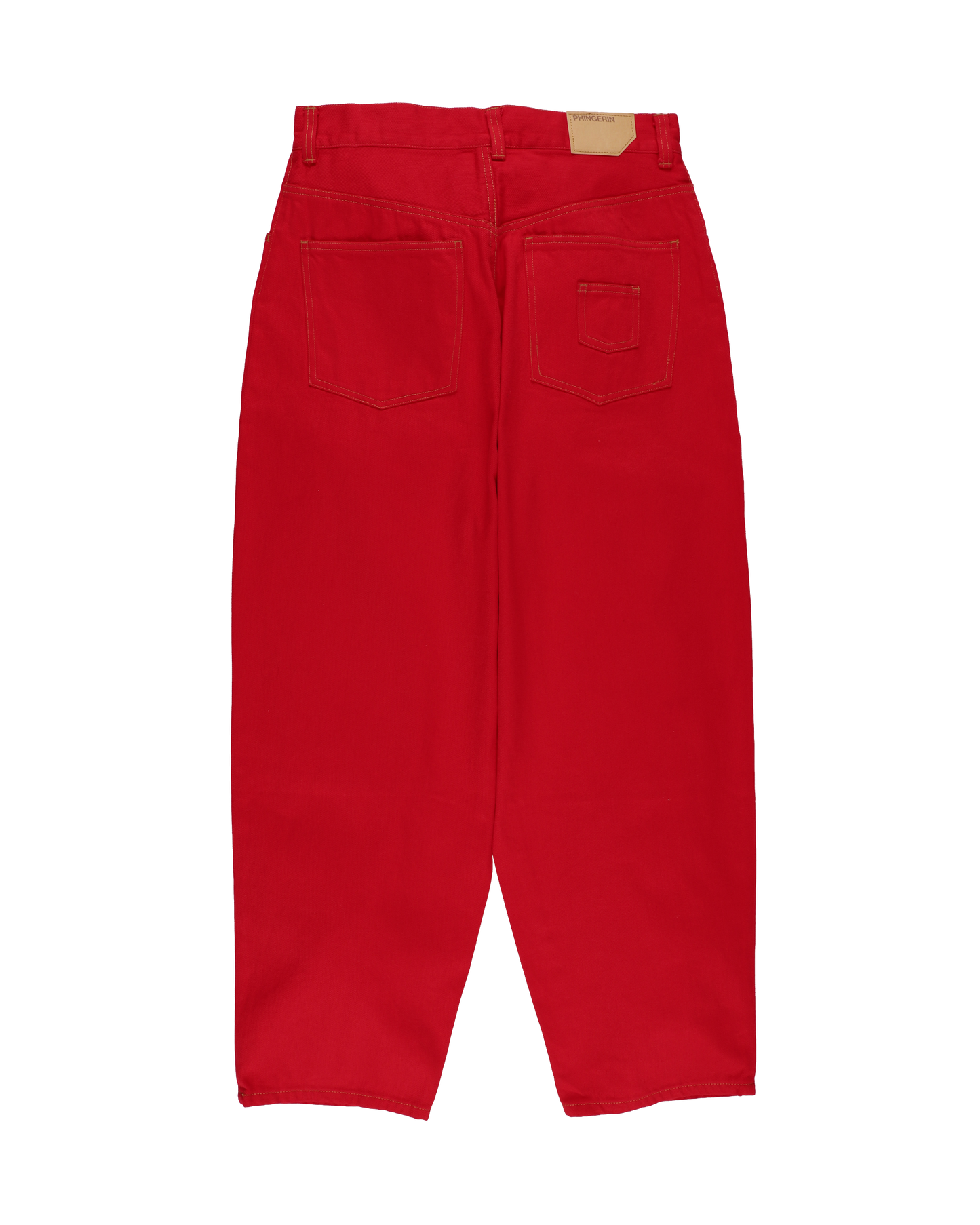 6 POCKET JEANS COLOR RED