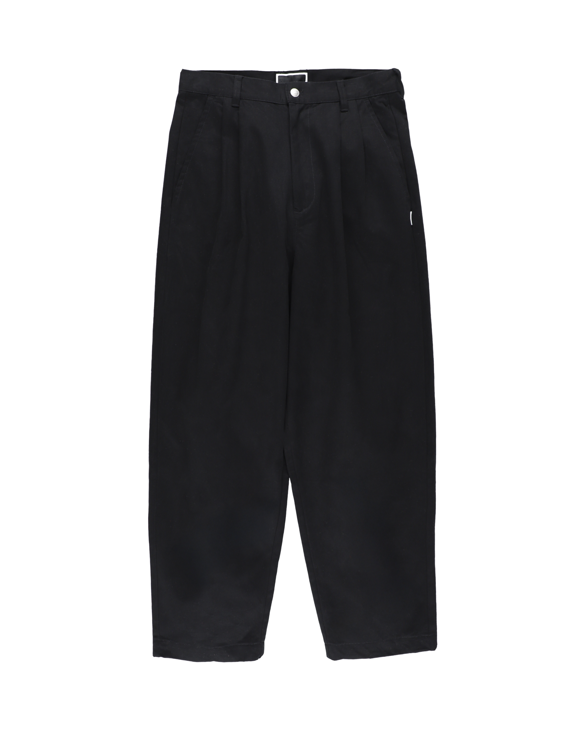 TWILL PLEATED PANTS BLACK – PHINGERIN