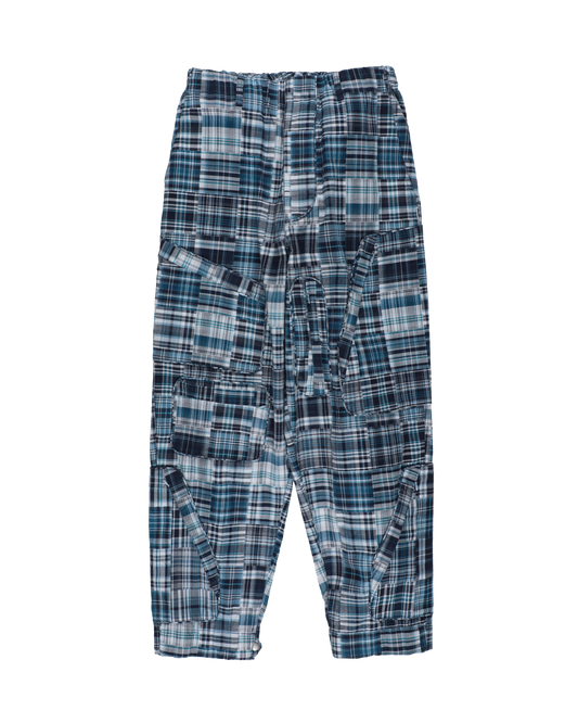 PIPED FLIGHT PANTS SAX x NAVY