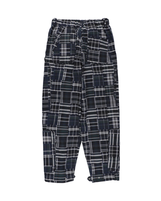 PIPED FLIGHT PANTS BLACK x WHITE