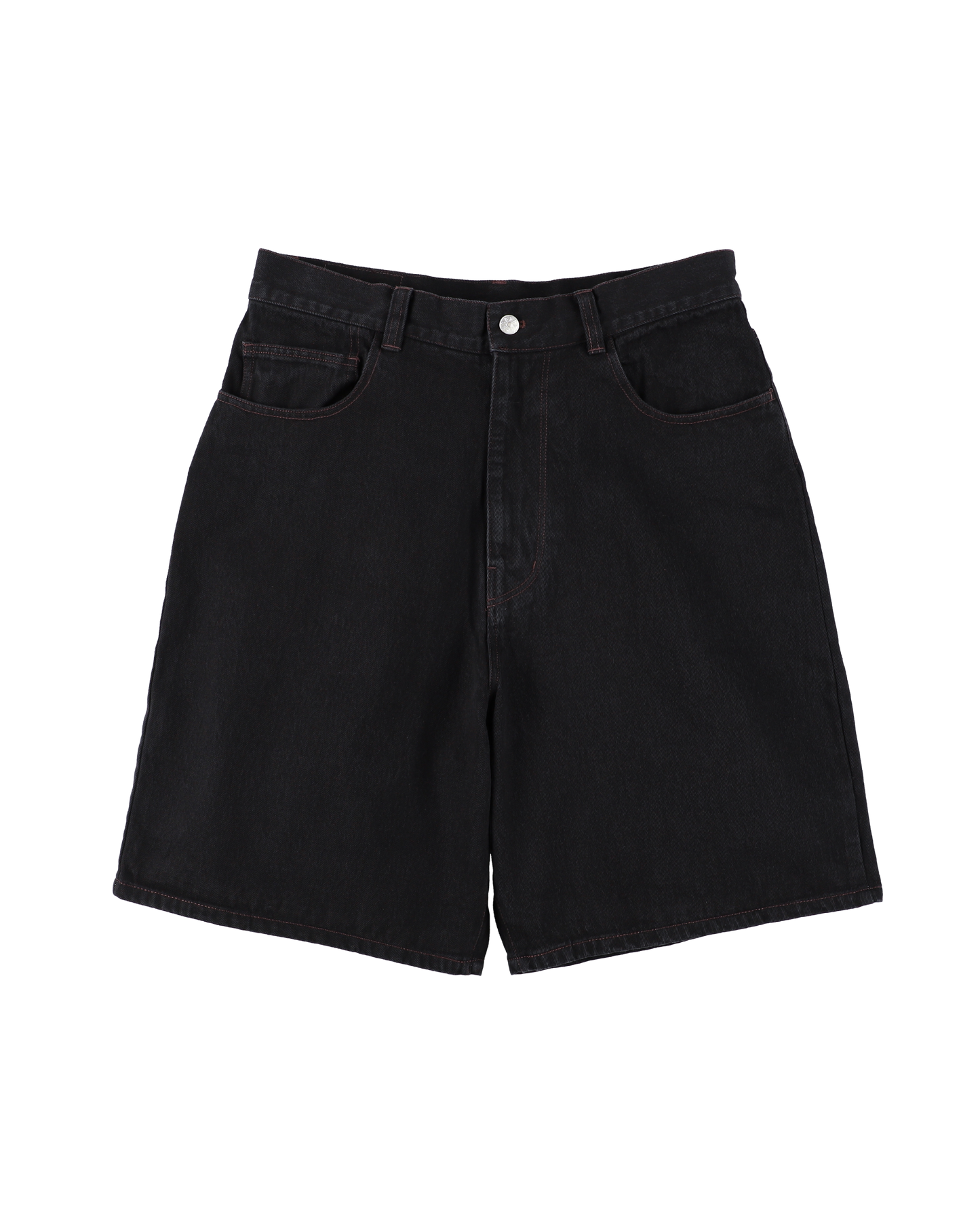 6 POCKET DENIM SHORTS BLACK