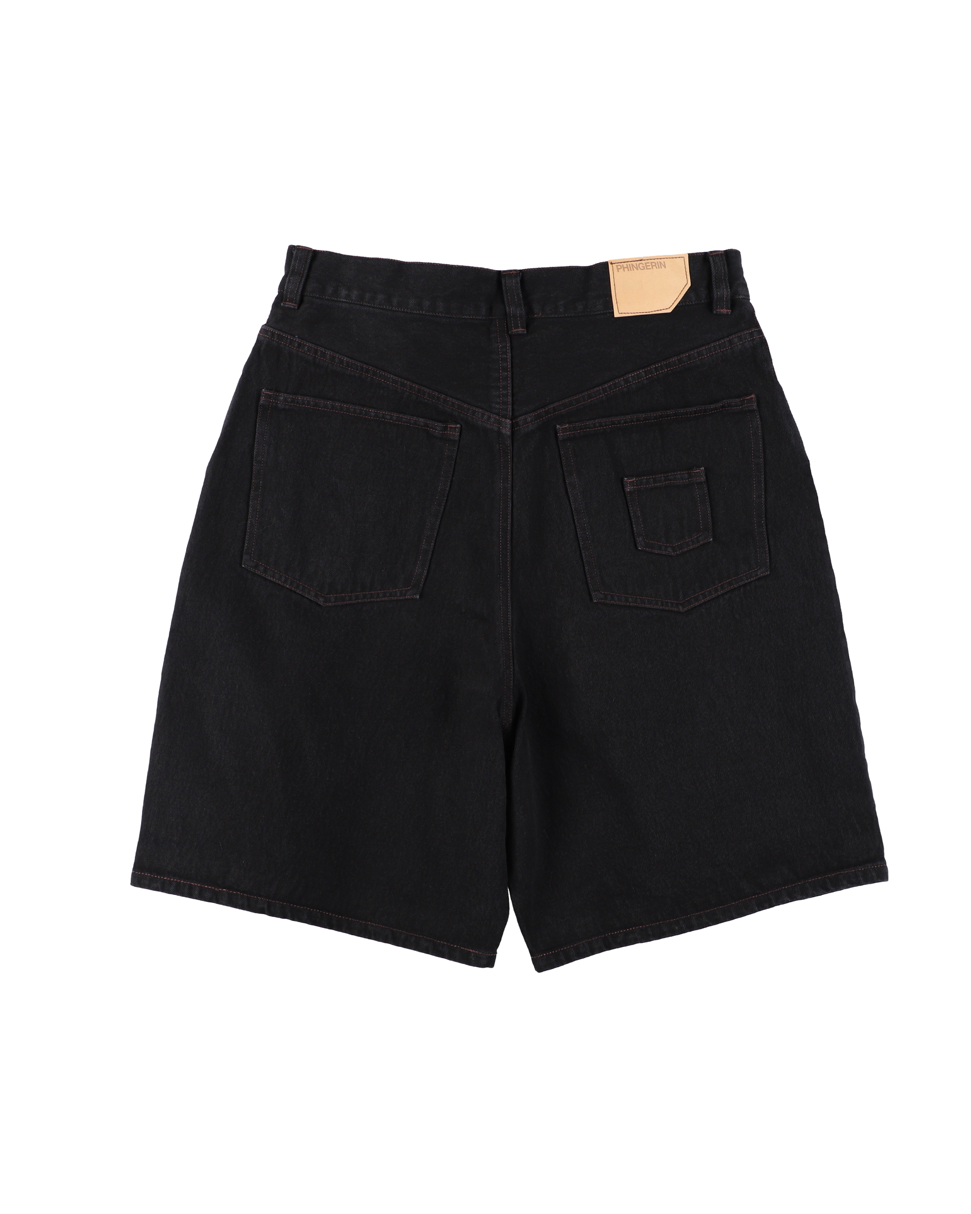 6 POCKET DENIM SHORTS BLACK – PHINGERIN