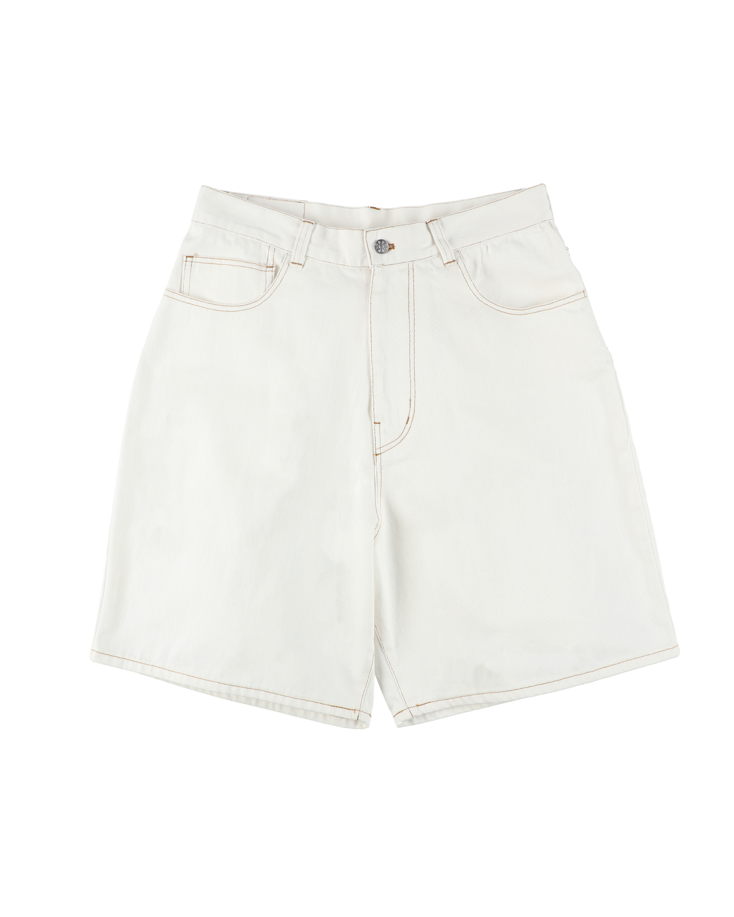 6 POCKET DENIM SHORTS COLOR WHITE