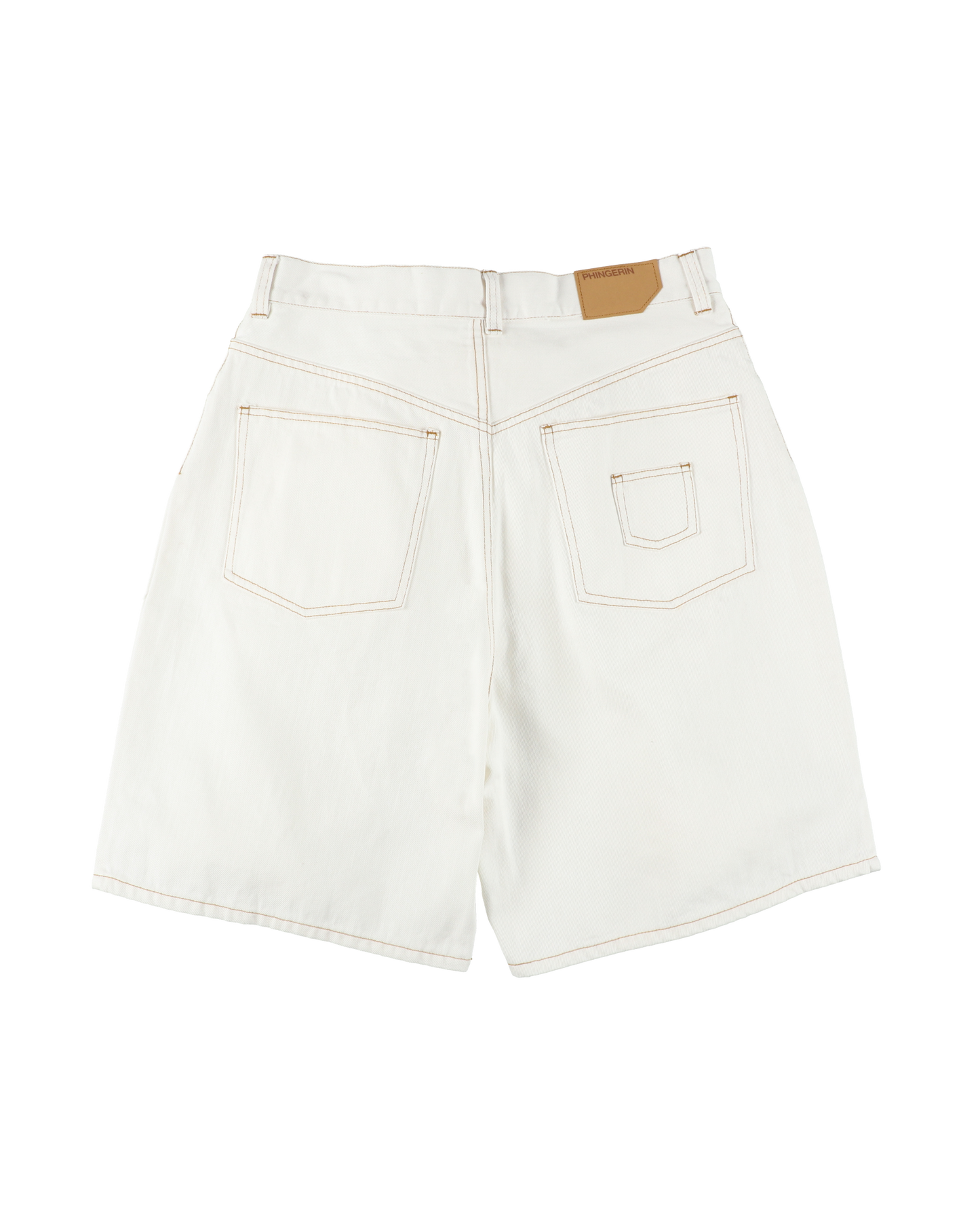 6 POCKET DENIM SHORTS COLOR WHITE