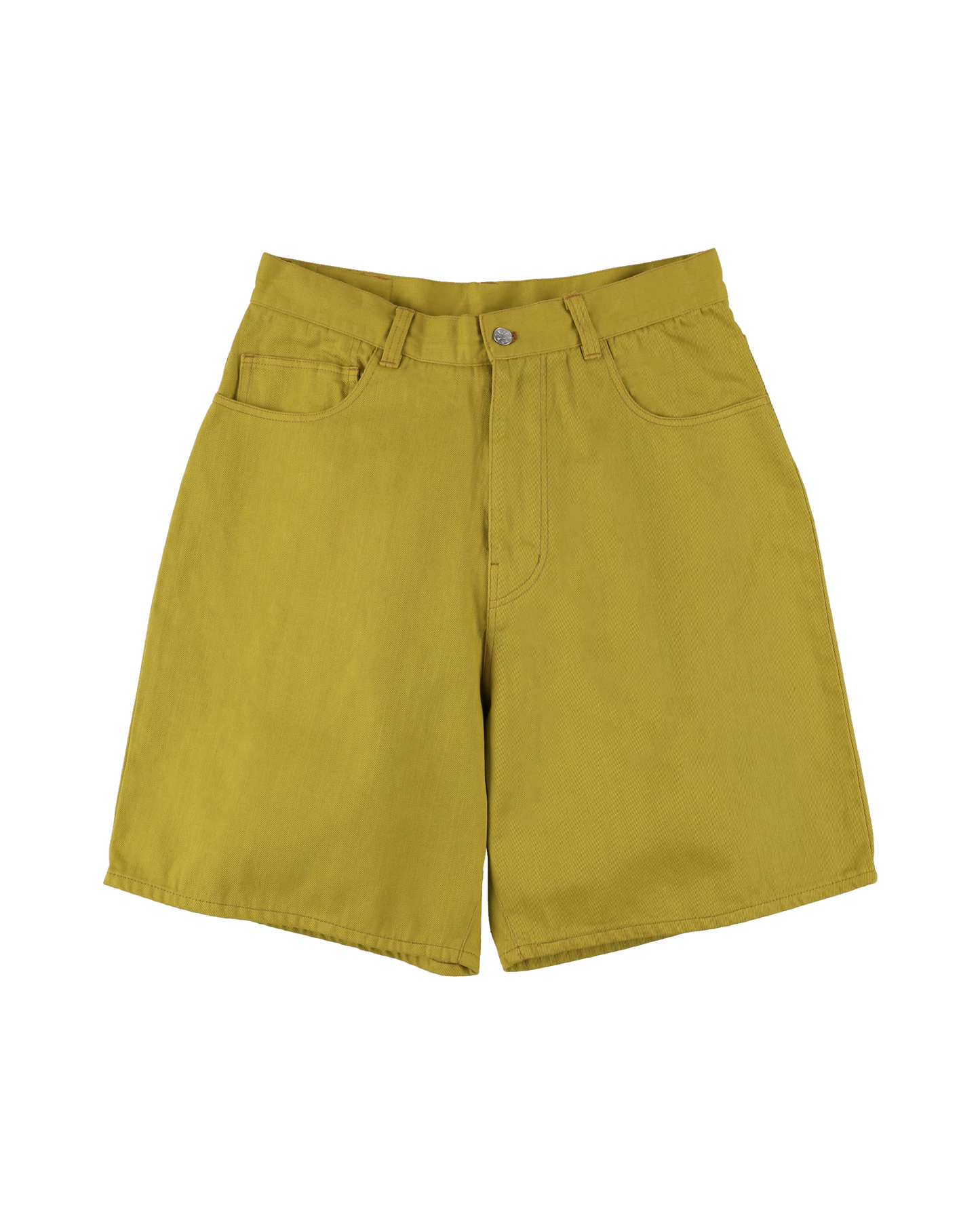 6 POCKET DENIM SHORTS COLOR LIME GREEN