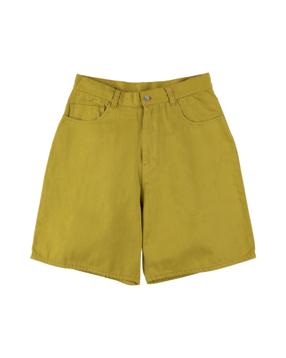 6 POCKET DENIM SHORTS COLOR LIME GREEN