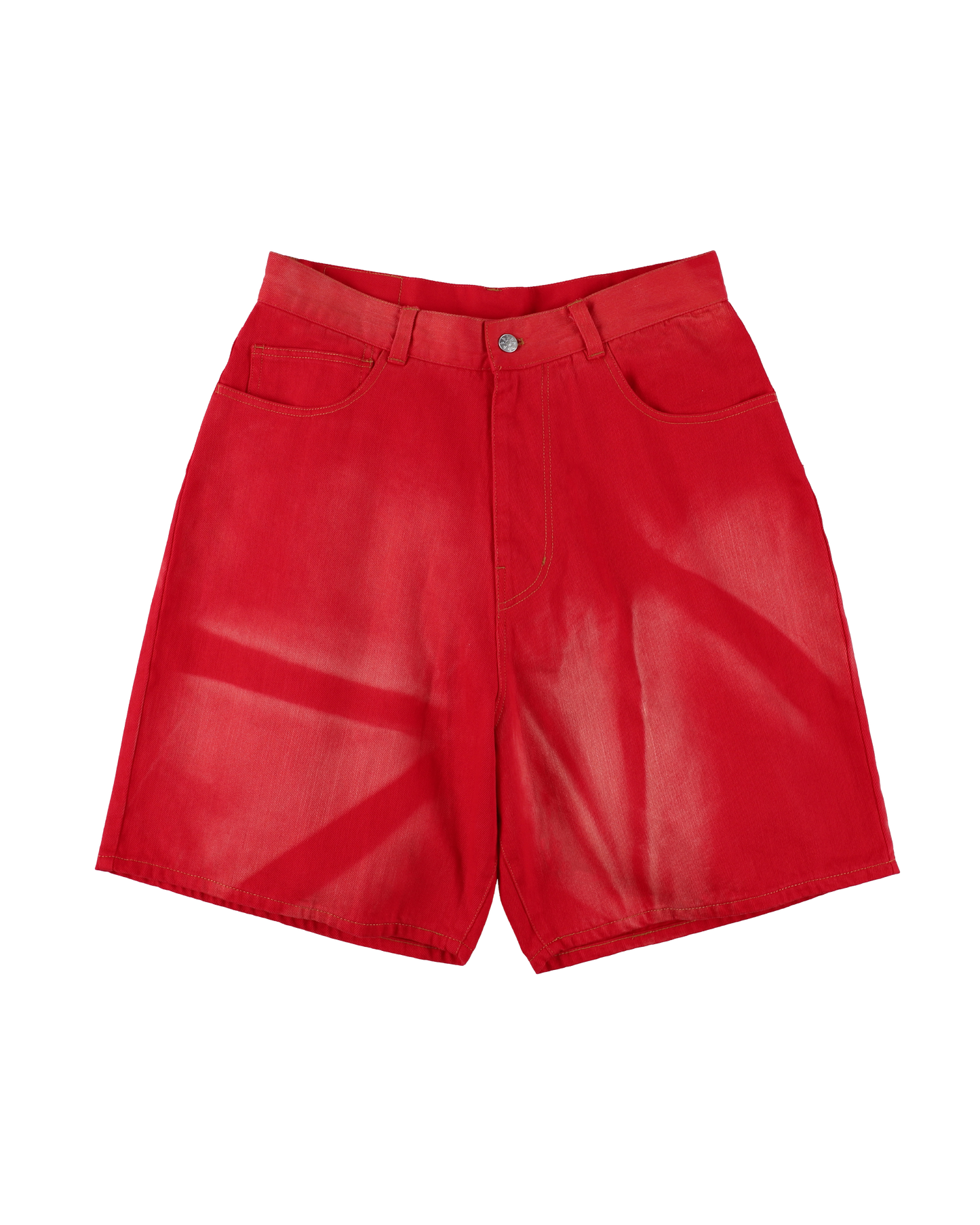 6 POCKET DENIM SHORTS COLOR LAZER RED