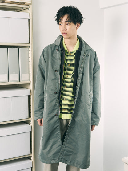 LOOP FRONT NYLON COAT OLIVE