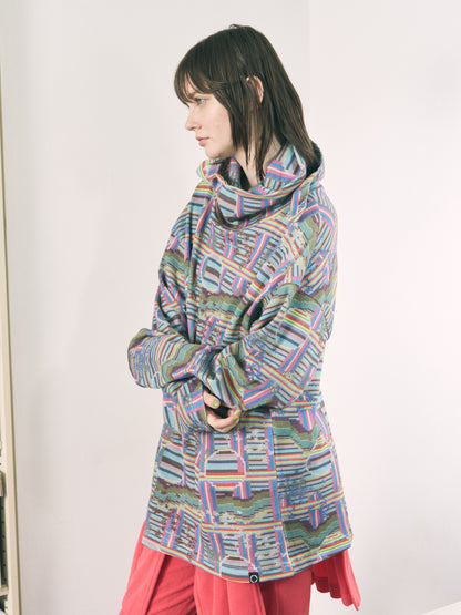 BORDER L/S WAFFLE HEAD STRAP THERMAL RAINBOW