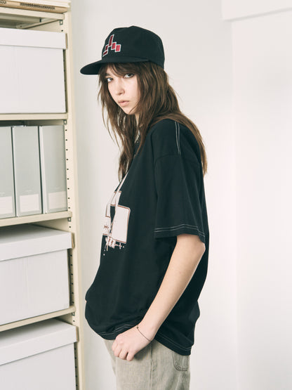 BLOCK S/S TEE WHITE