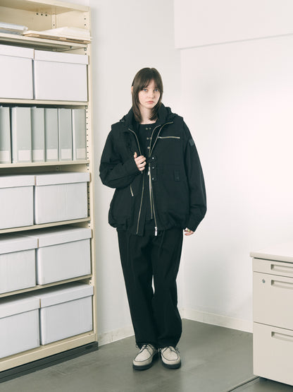 VISOR DOUBLE ZIP JACKET LIGHT IVORY