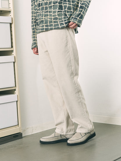 6 POCKET JEANS CORD STRAIGHT BLACK