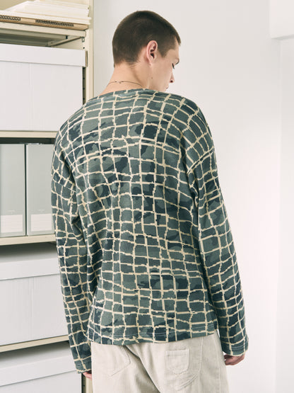 NET L/S WAFFLE THERMAL RED NET