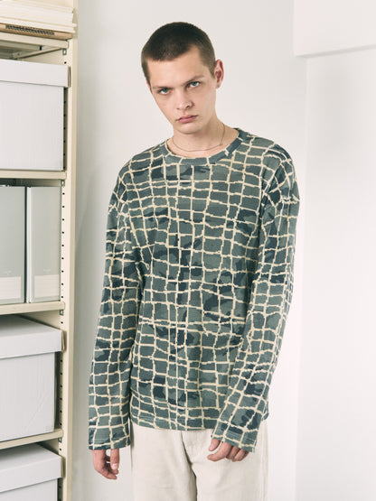 NET L/S WAFFLE THERMAL RED NET
