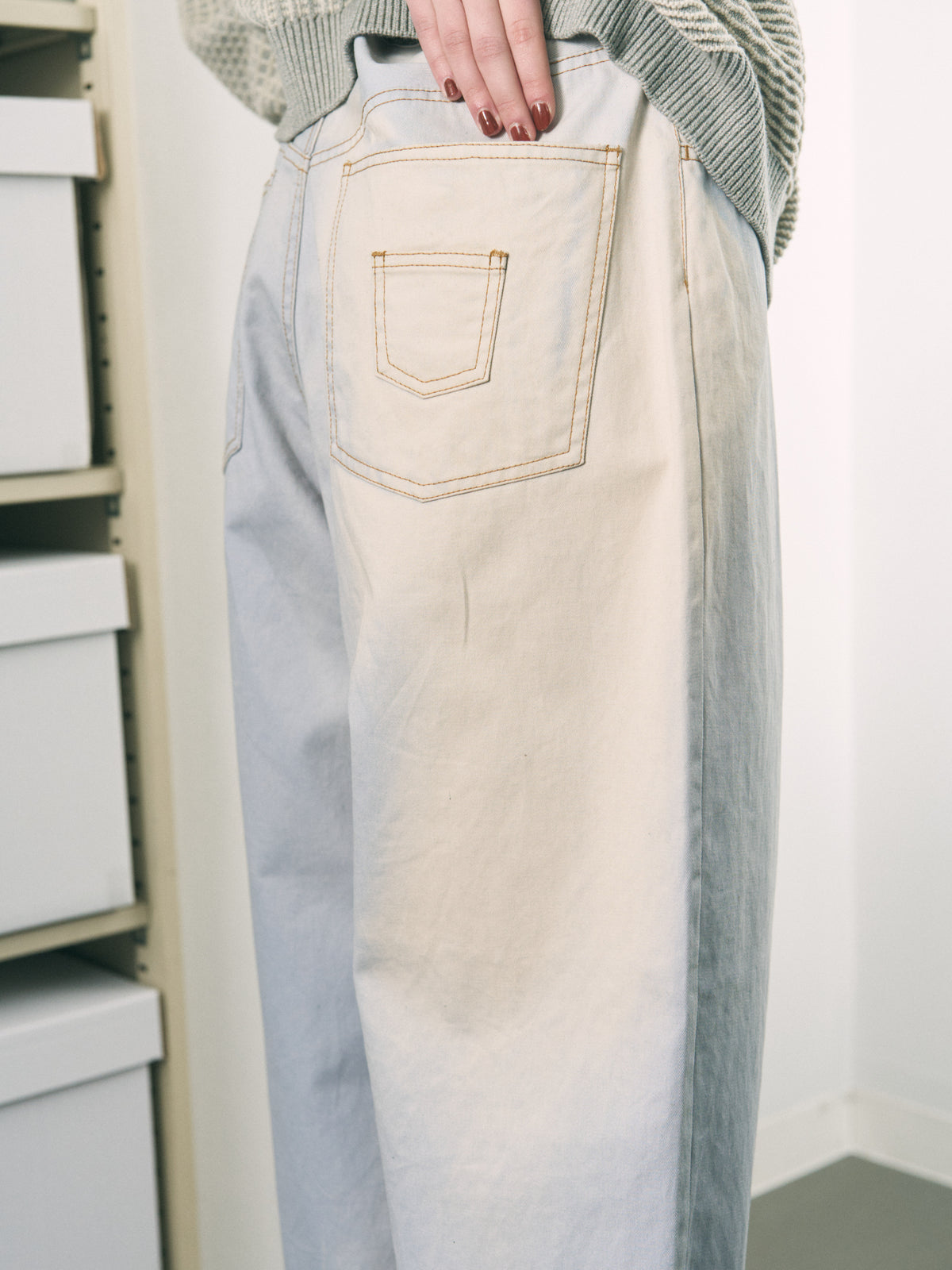 6 POCKET JEANS HEAT-REACT REGULAR SAX