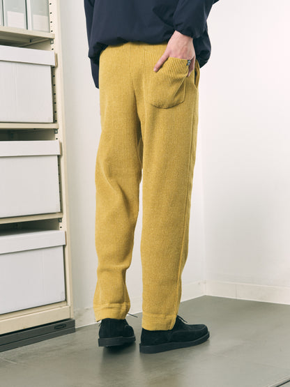 CORDY KNIT PANTS LIGHT GRAY