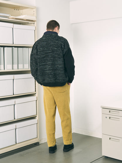 REFLECTIVE KNIT SHIRT JACKET OATMEAL