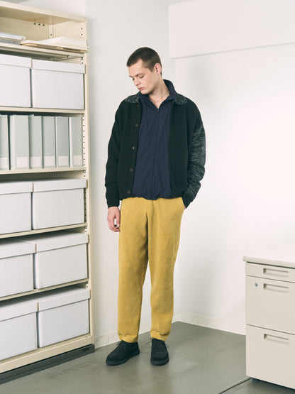 REFLECTIVE KNIT SHIRT JACKET OATMEAL