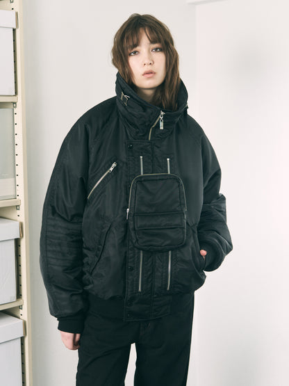 VISOR LIFT FLIGHT JACKET BLACK