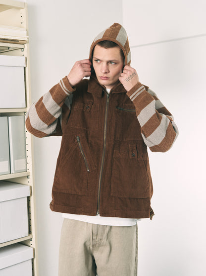 DOUBLE CORD JACKET BROWN