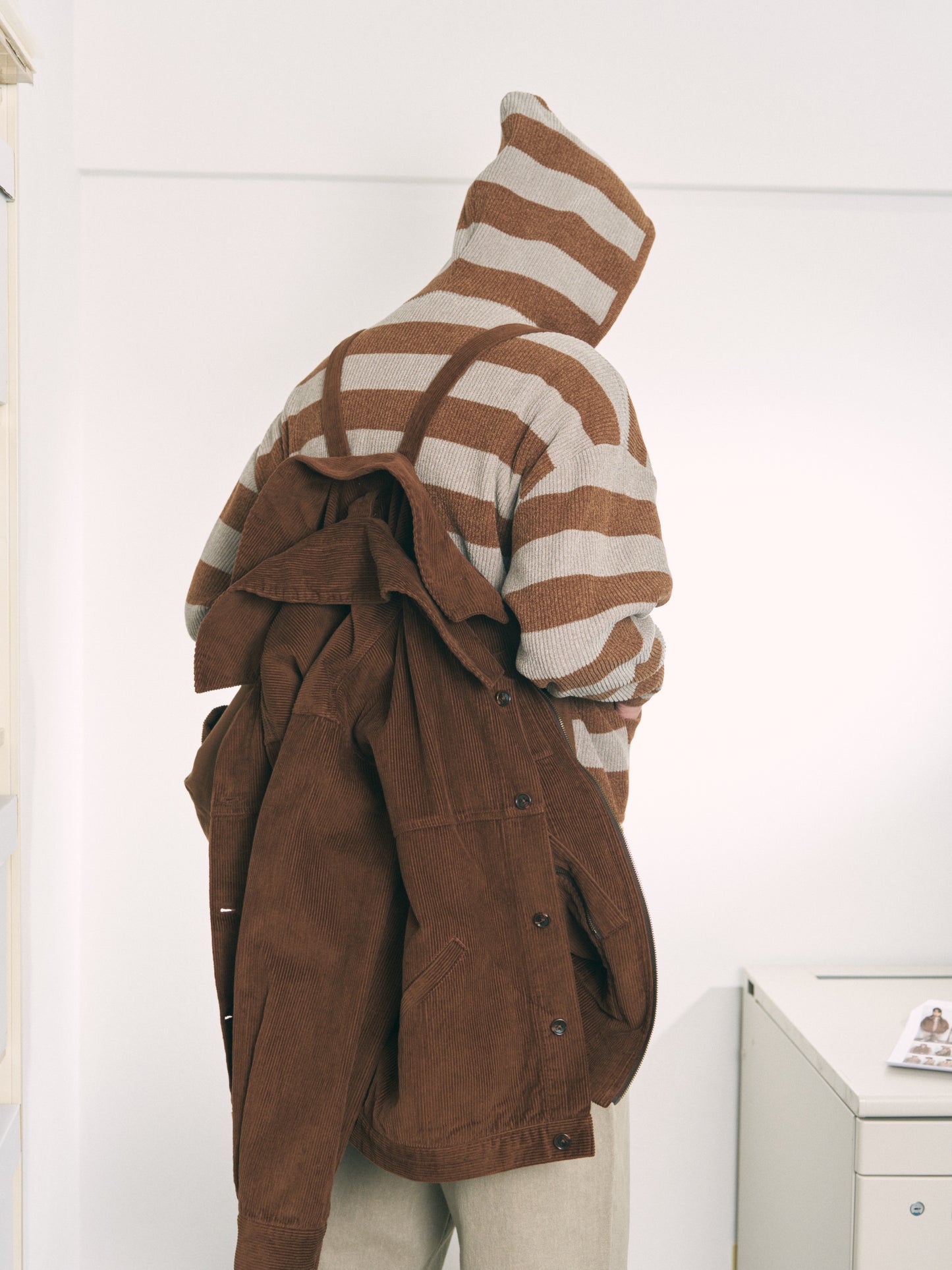 DOUBLE CORD JACKET BROWN