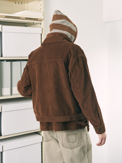 DOUBLE CORD JACKET BROWN
