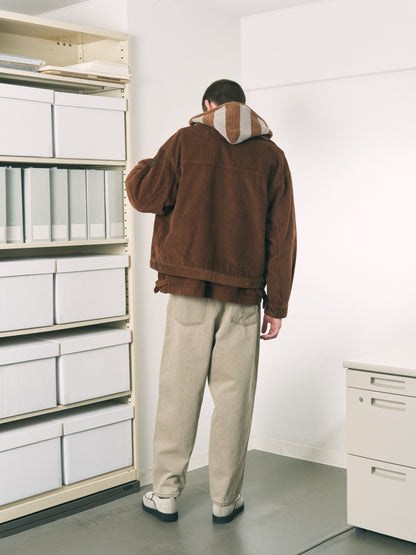 DOUBLE CORD JACKET BROWN